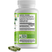 Load image into Gallery viewer, PURA VIDA MORINGA Moringa Capsules Single Origin Organic Moringa Powder. Moringa Leaf. Energy, Metabolism, & Immune Support. 120ct. 500mg Caps.