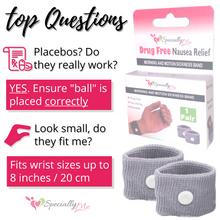 Load image into Gallery viewer, Anti Nausea relief wrist bands