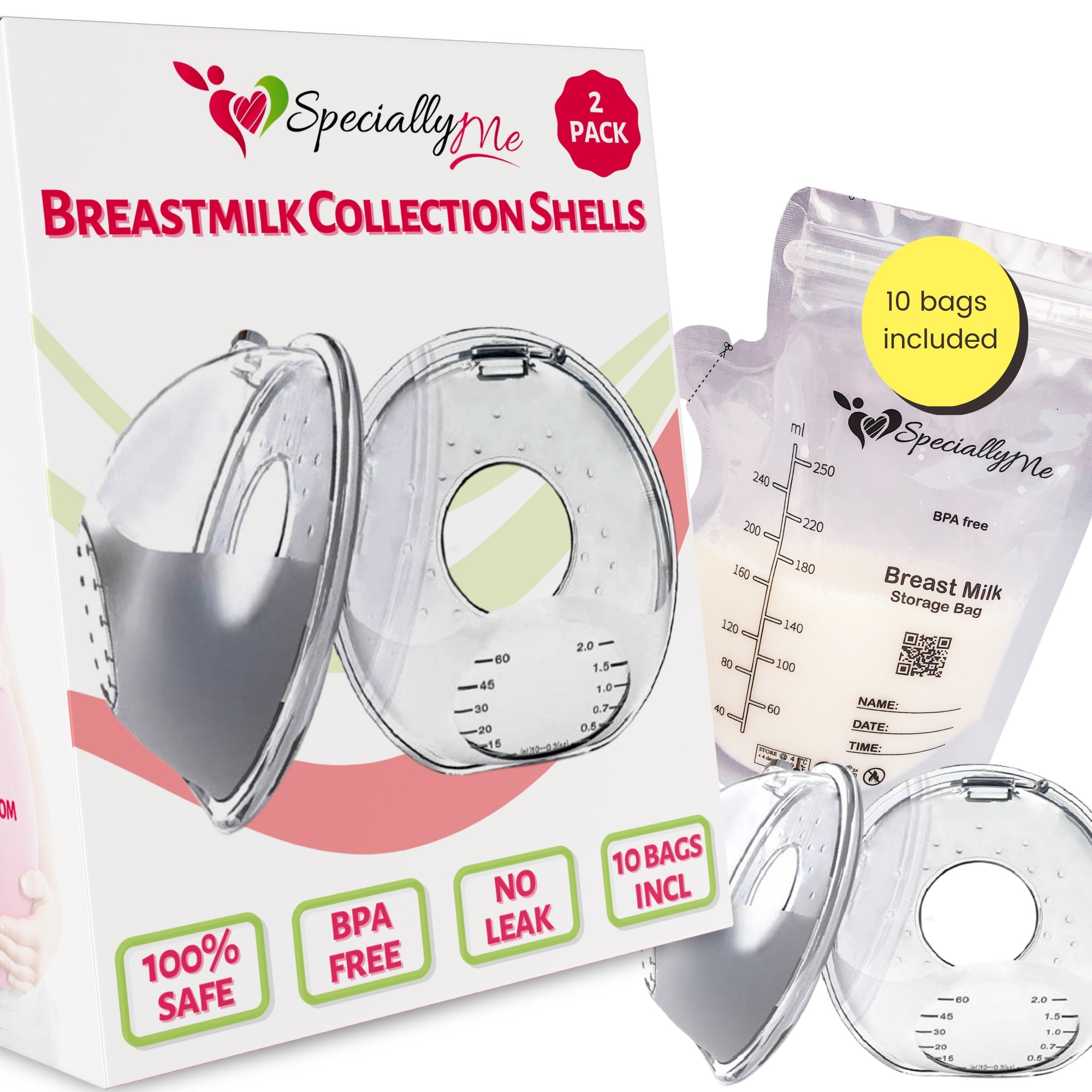 Breast Milk Collector Shells - 2 Pcs freeshipping 
