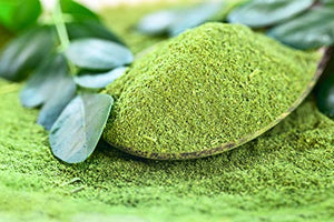 Moringa Powder 1LB (16Oz) 100% Certified Organic Oleifera Leaf - (100% Pure Leaf | NO Stems) - Raw from India | Smoothies | Drinks | Tea | Recipes - Resealable Bag