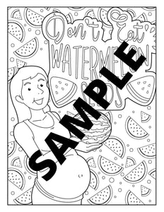 Positively Pregnant: Downloadable Pregnancy Coloring Page - SpeciallyMe®